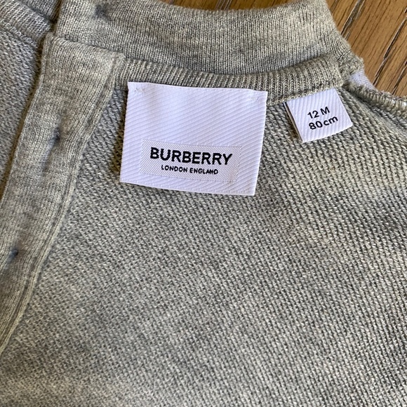 Burberry Baby Thomas Bear cotton sweater with button closure at back   12months - Picture 13 of 15